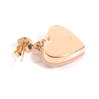 Louis Vuitton Lock Me Heart Earrings Suede Rose 4 of 5