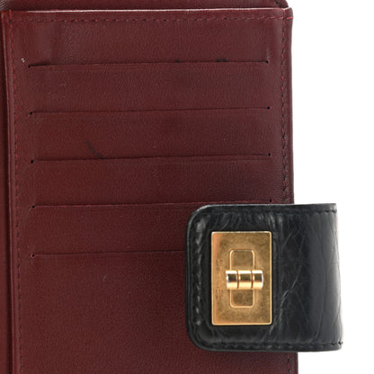 Chanel Aged Calfskin Quilted Reissue Zipped Pocket Wallet Black 8 of 8