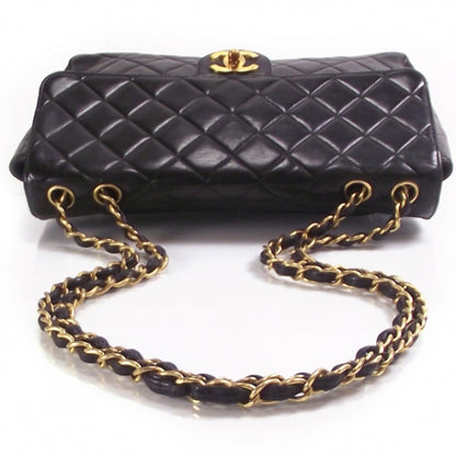 Chanel Vintage Leather Jumbo Classic Flap Black 6 of 7