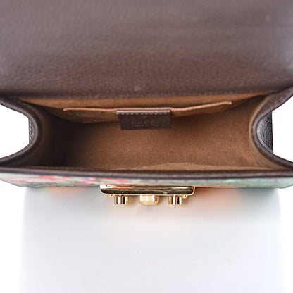Gucci GG Supreme Monogram Tian Small Padlock Shoulder Bag Beige Multicolor New Acero 7 of 13