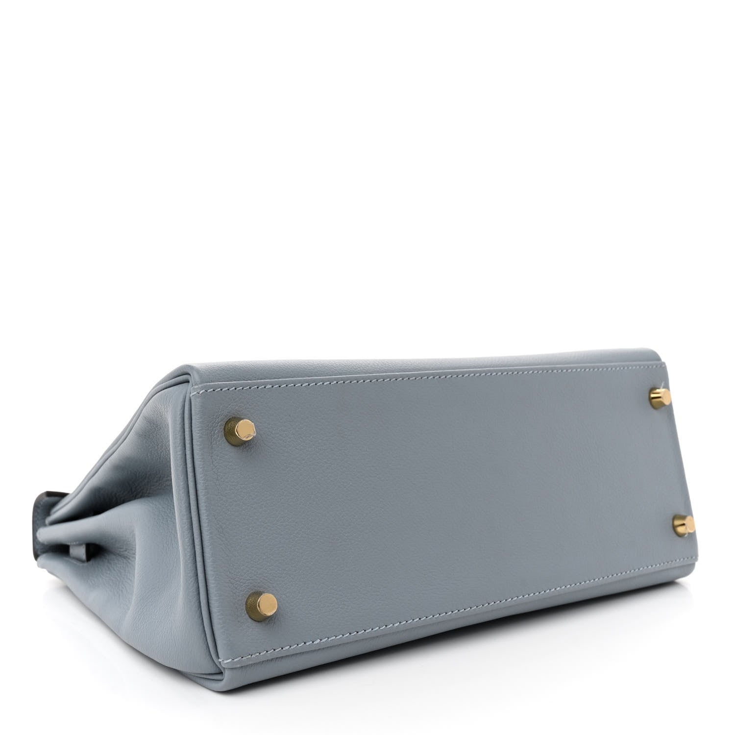 Hermes Evercolor Kelly Retourne 28 Bleu Lin 4 of 13