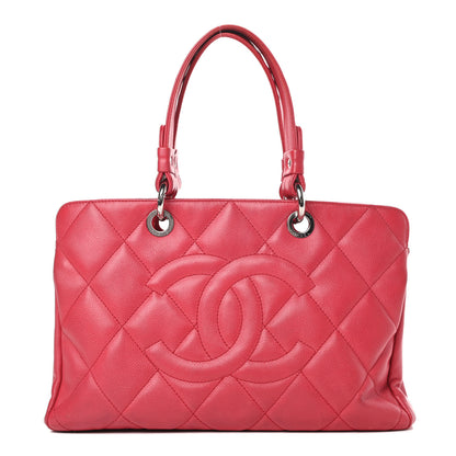 Chanel Soft Caviar Quilted CC Timeless Tote Fuchsia 1 of 19