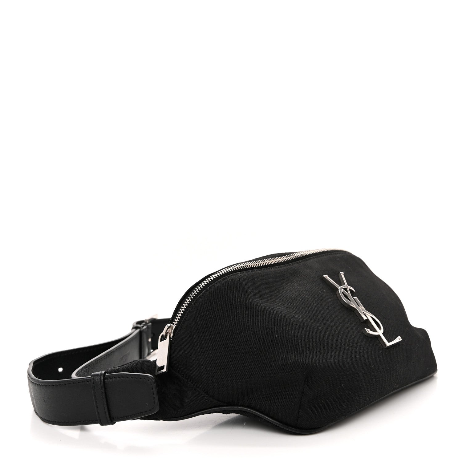 Saint Laurent Canvas Monogram Belt Bag Black 4 of 12