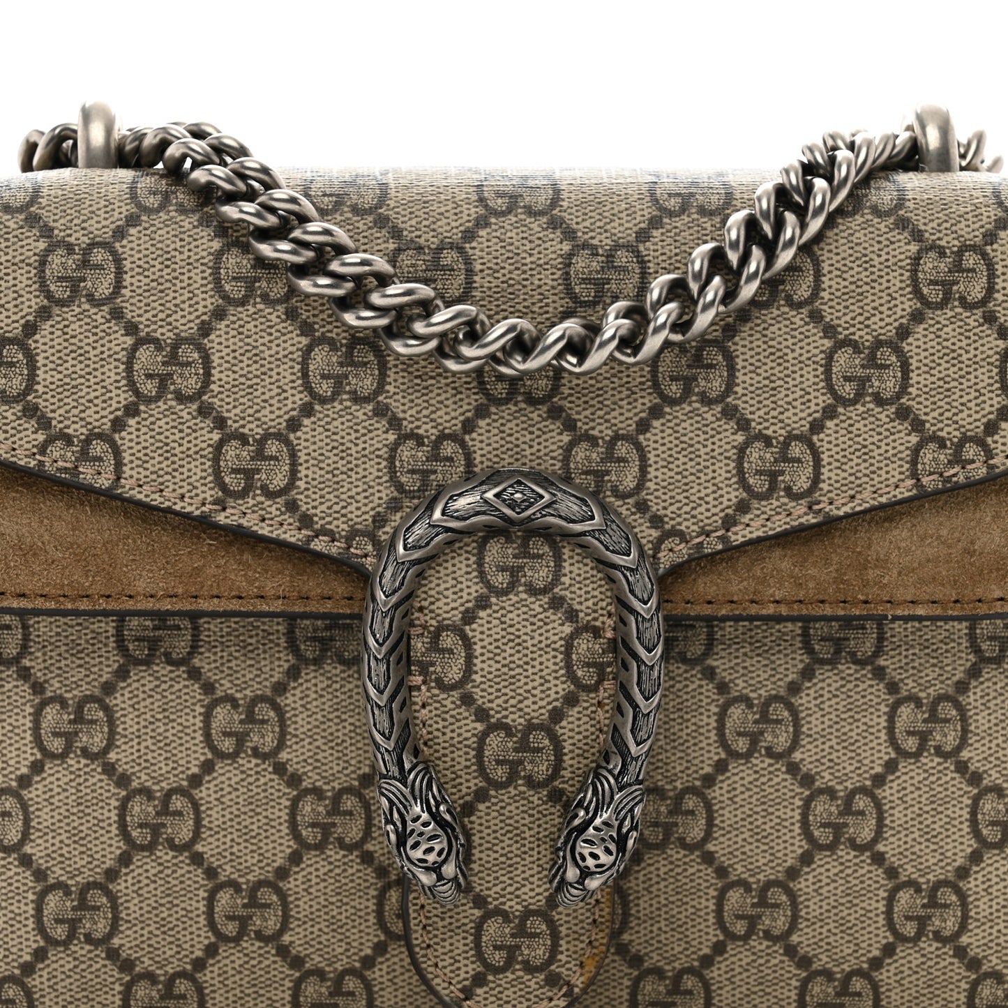 GG Supreme Monogram Mini Dionysus Shoulder Bag Taupe