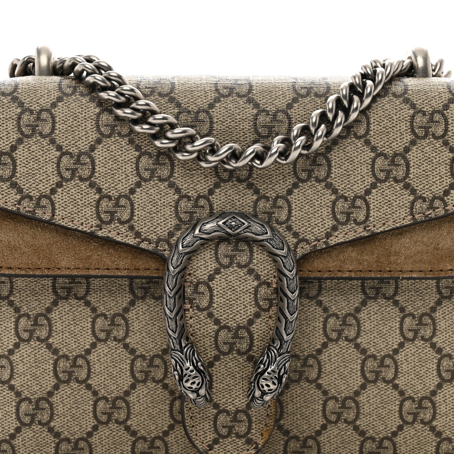 Gucci GG Supreme Monogram Mini Dionysus Shoulder Bag Taupe 8 of 12