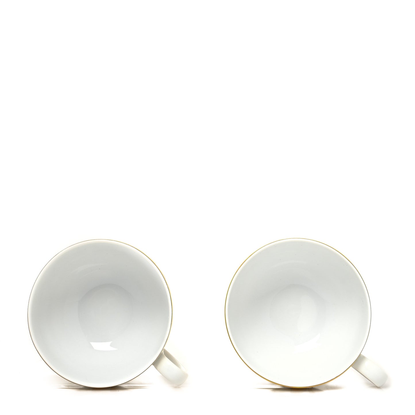Porcelain Soleil d'Hermes Breakfast Cup And Saucer Set Of 2