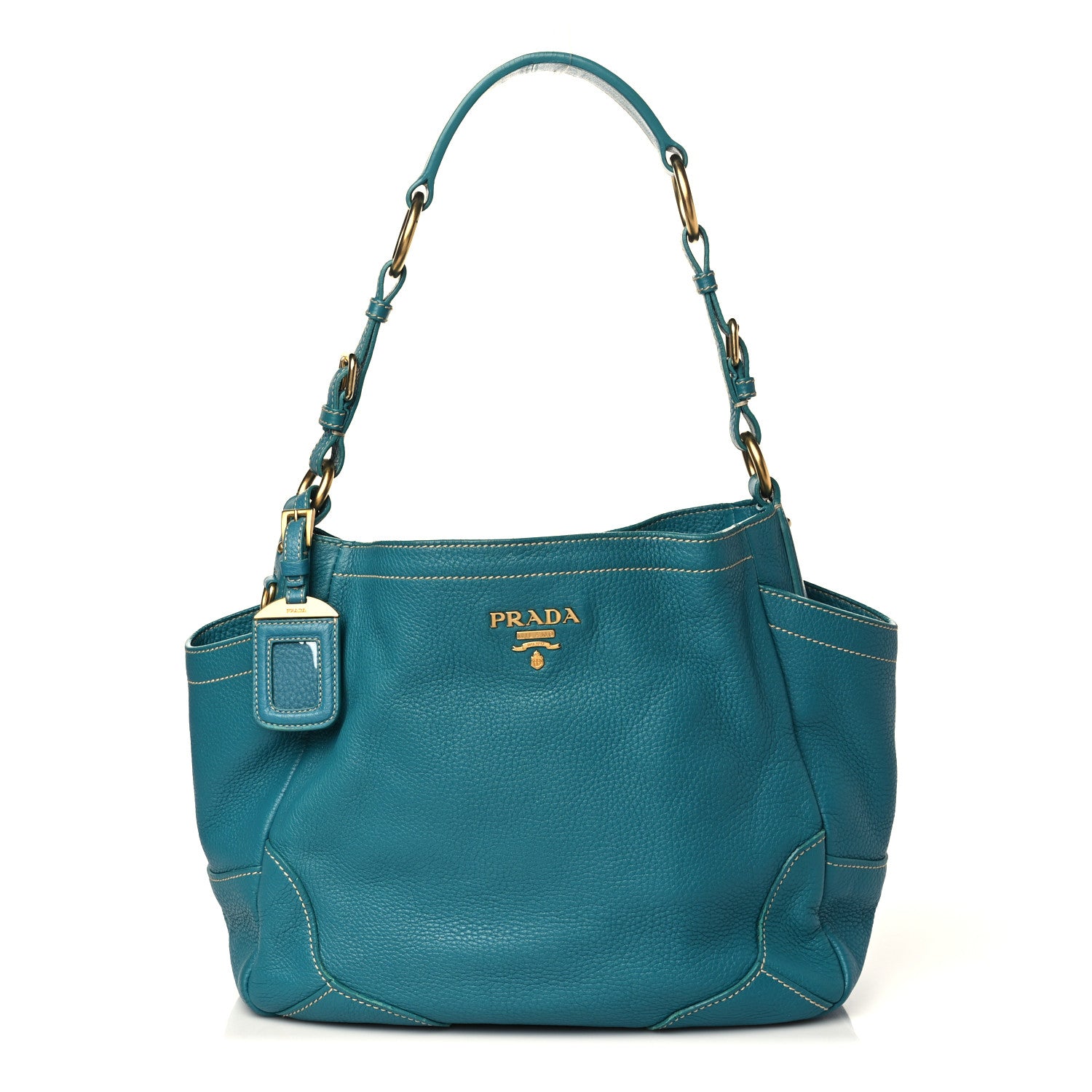 Prada Vitello Daino Side Pocket Hobo Voyage 1 of 8