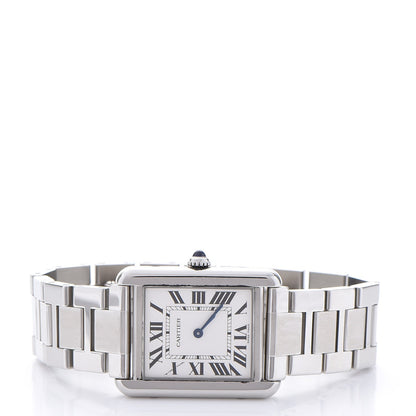 Cartier Stainless Steel 24mm Tank Solo Quartz Watch 3 of 10