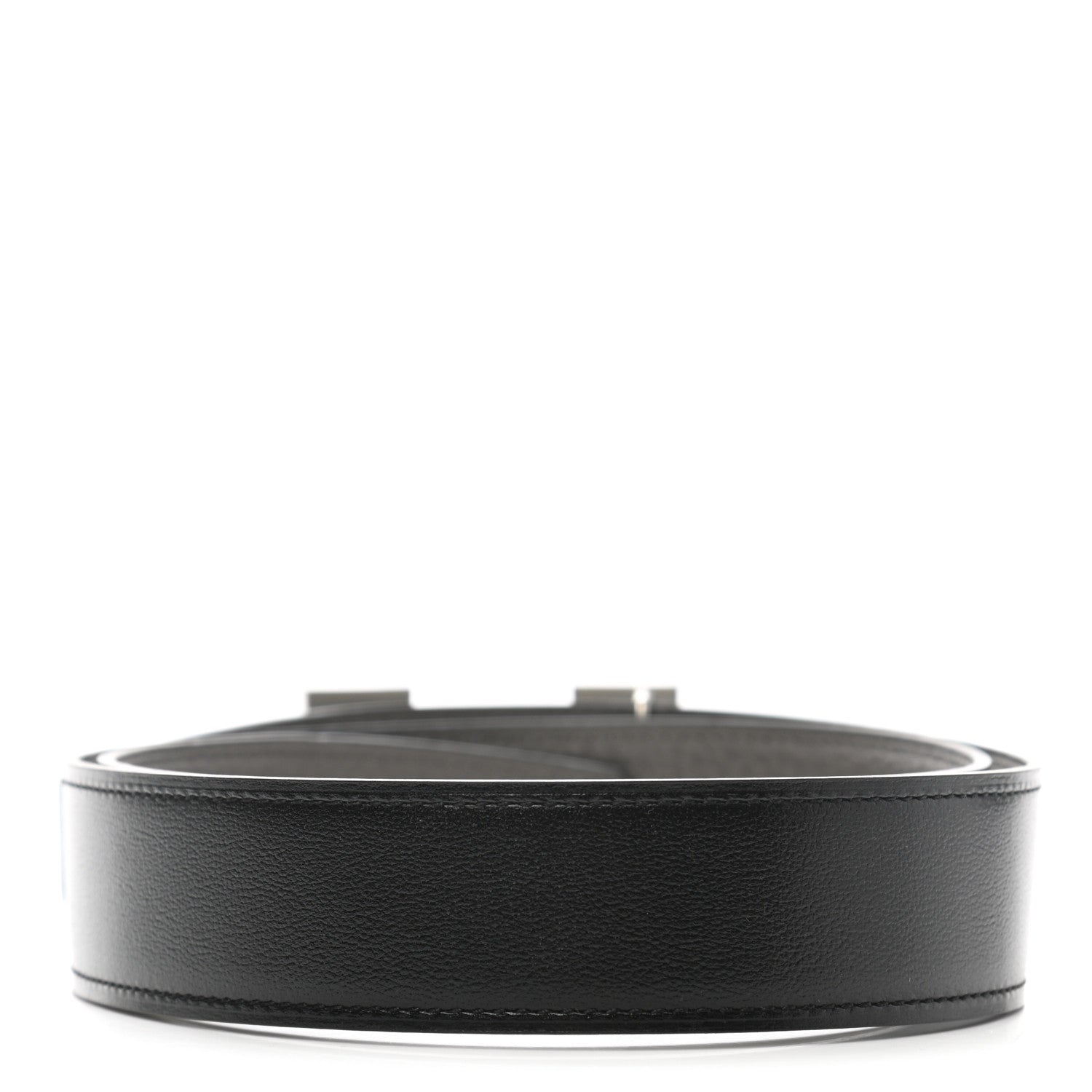 Hermes Box Togo 32mm H Belt 80 Black Etain 2 of 6