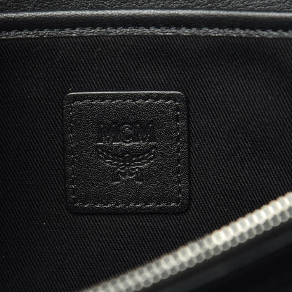 MCM Visetos Patricia Continental Crossbody Wallet Black 6 of 10