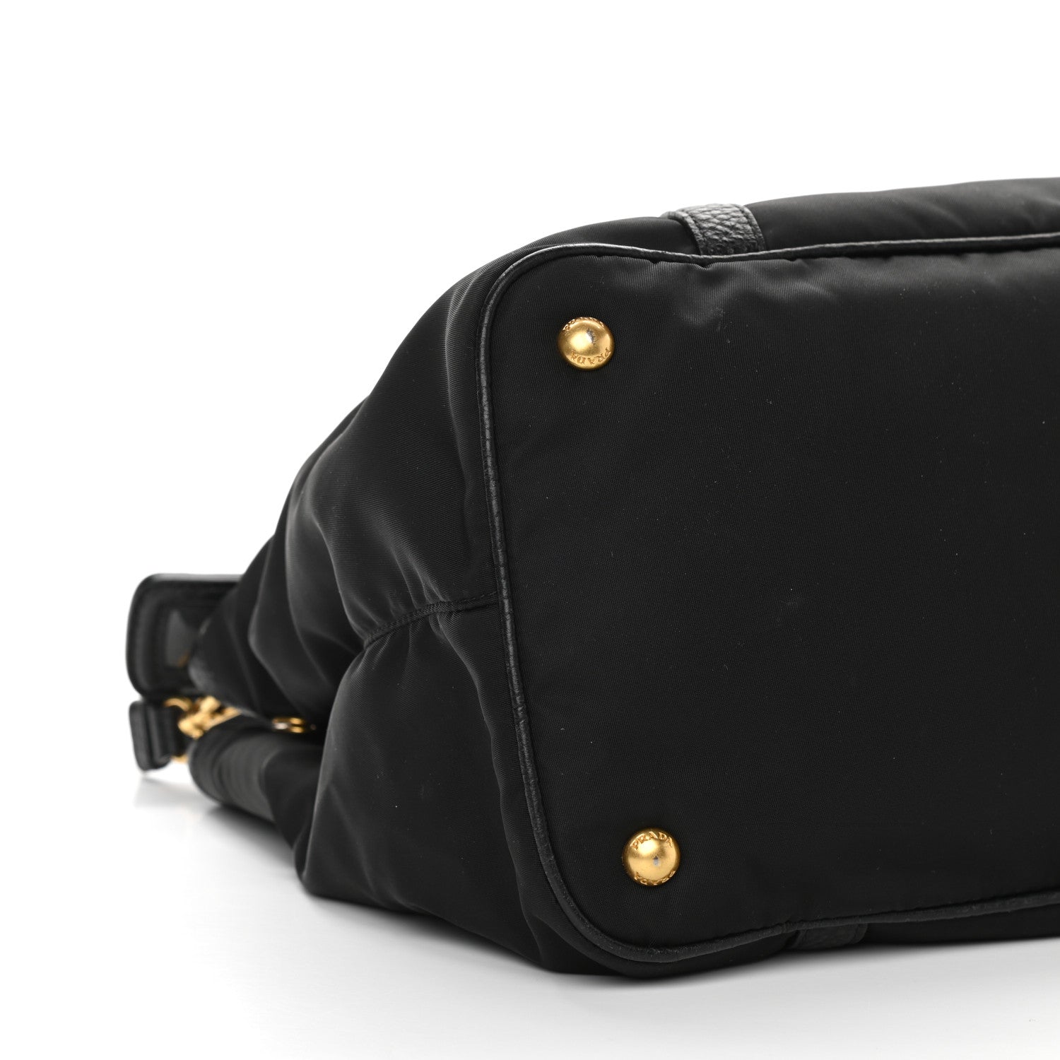 Prada Tessuto Nylon Saffiano Tote Black 9 of 13