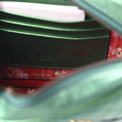 Gucci Laminated Nappa Trapuntata Mini Zumi Shoulder Bag Jasmine Green 8 of 9