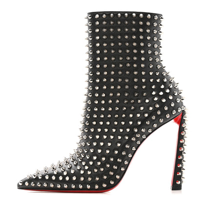 Christian Louboutin Nappa Condora Booty Spikes 100 Ankle Boots 37 Black 1 of 9