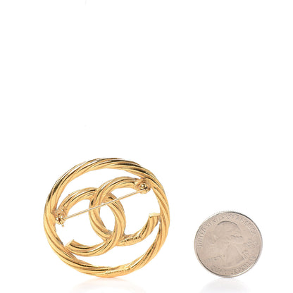 Chanel Rope CC Brooch Gold 2 of 3