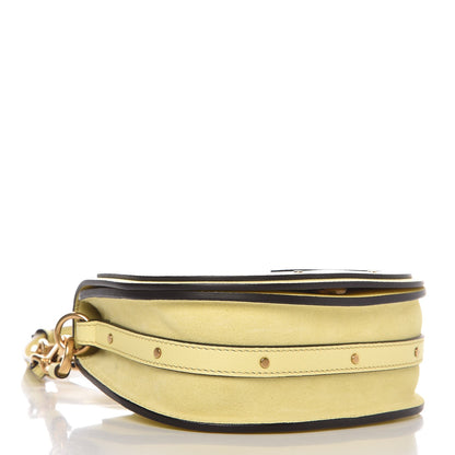 Chloe Calfskin Suede Small Nile Bracelet Bag Lemonade 4 of 7