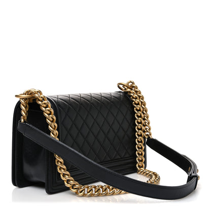 Chanel Caviar Quilted Medium Boy Flap Black 3 of 10