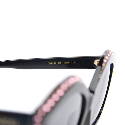 Gucci Crystal Cat Eye GG0118S Sunglasses Black 5 of 8