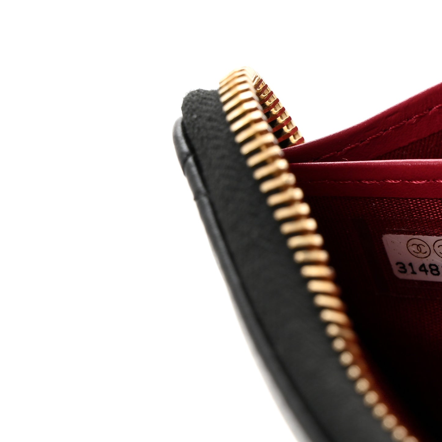 Lambskin Quilted 19 Long Zipped Around Wallet Black