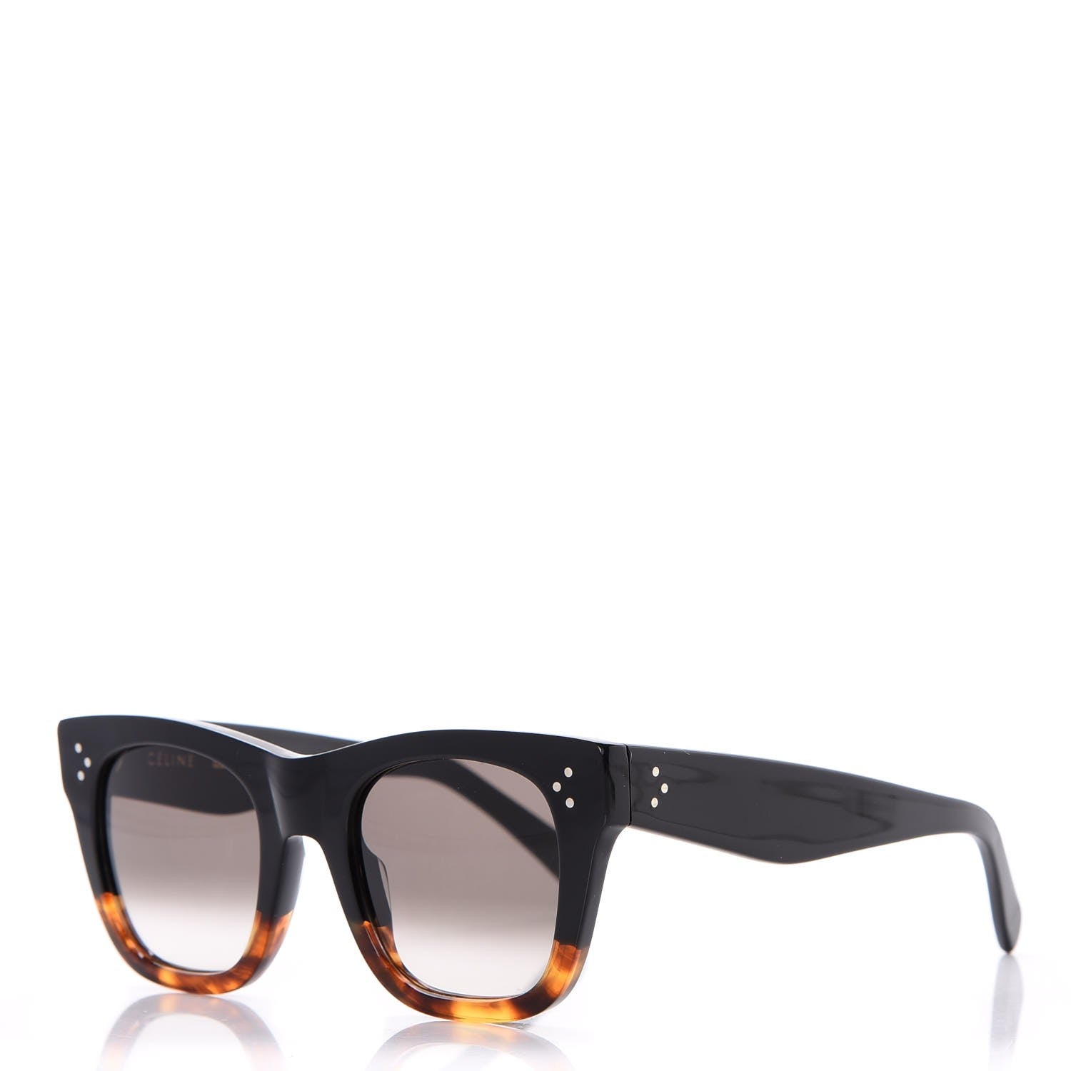 Celine Acetate Catherine Sunglasses CL41089/S Black Havana 1 of 8