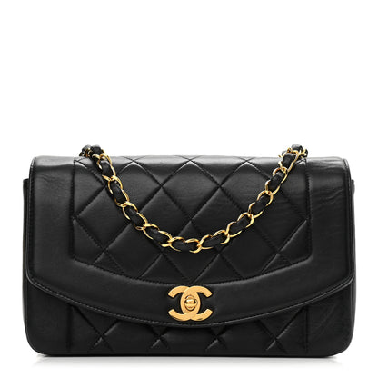 Chanel Lambskin Quilted Small Single Flap Black 1 of 13