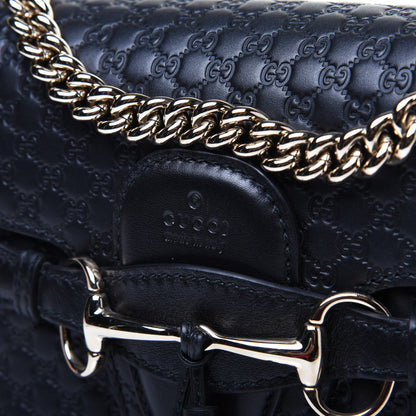 Gucci Microguccissima Medium Emily Chain Shoulder Bag Black 11 of 14