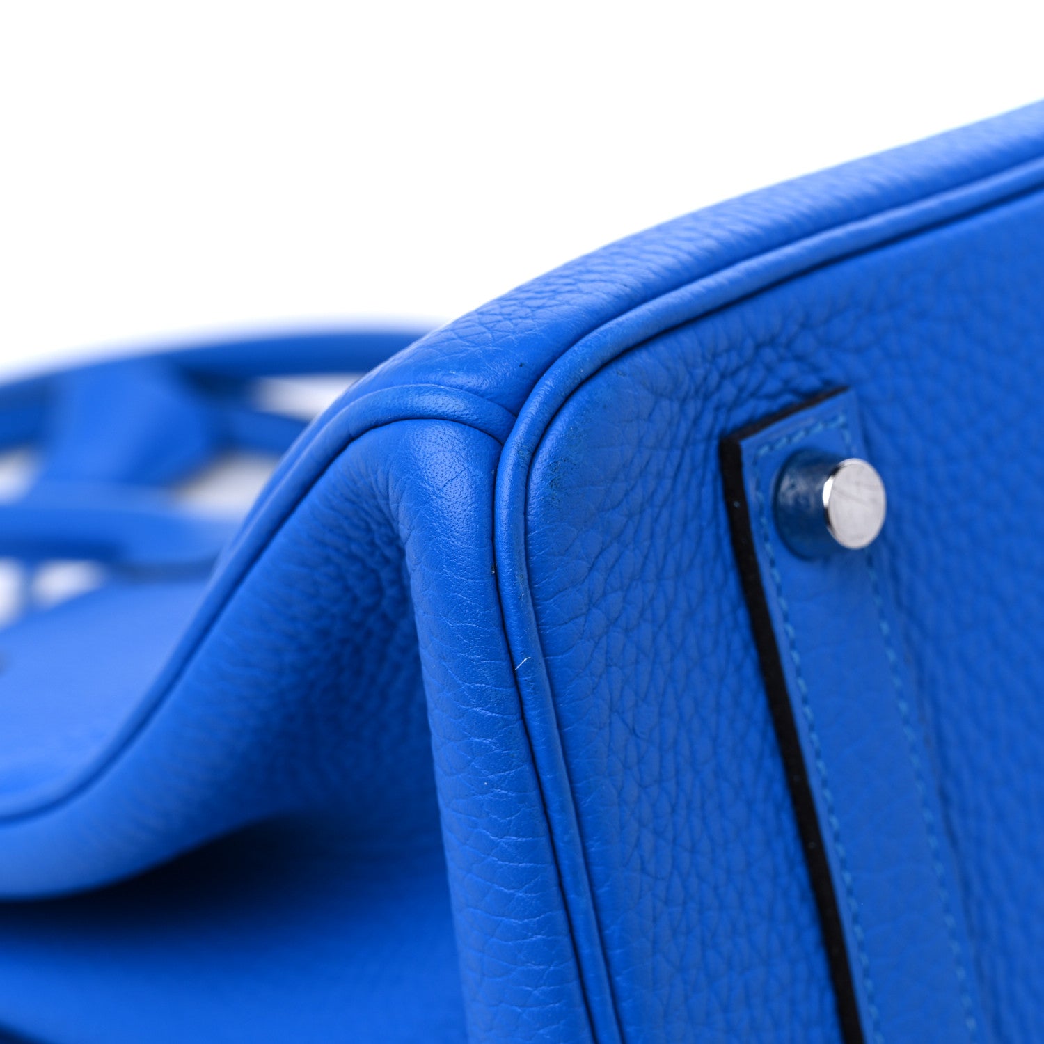 Hermes Taurillon Clemence BIRKIN 35 Bleu Hydra 9 of 11