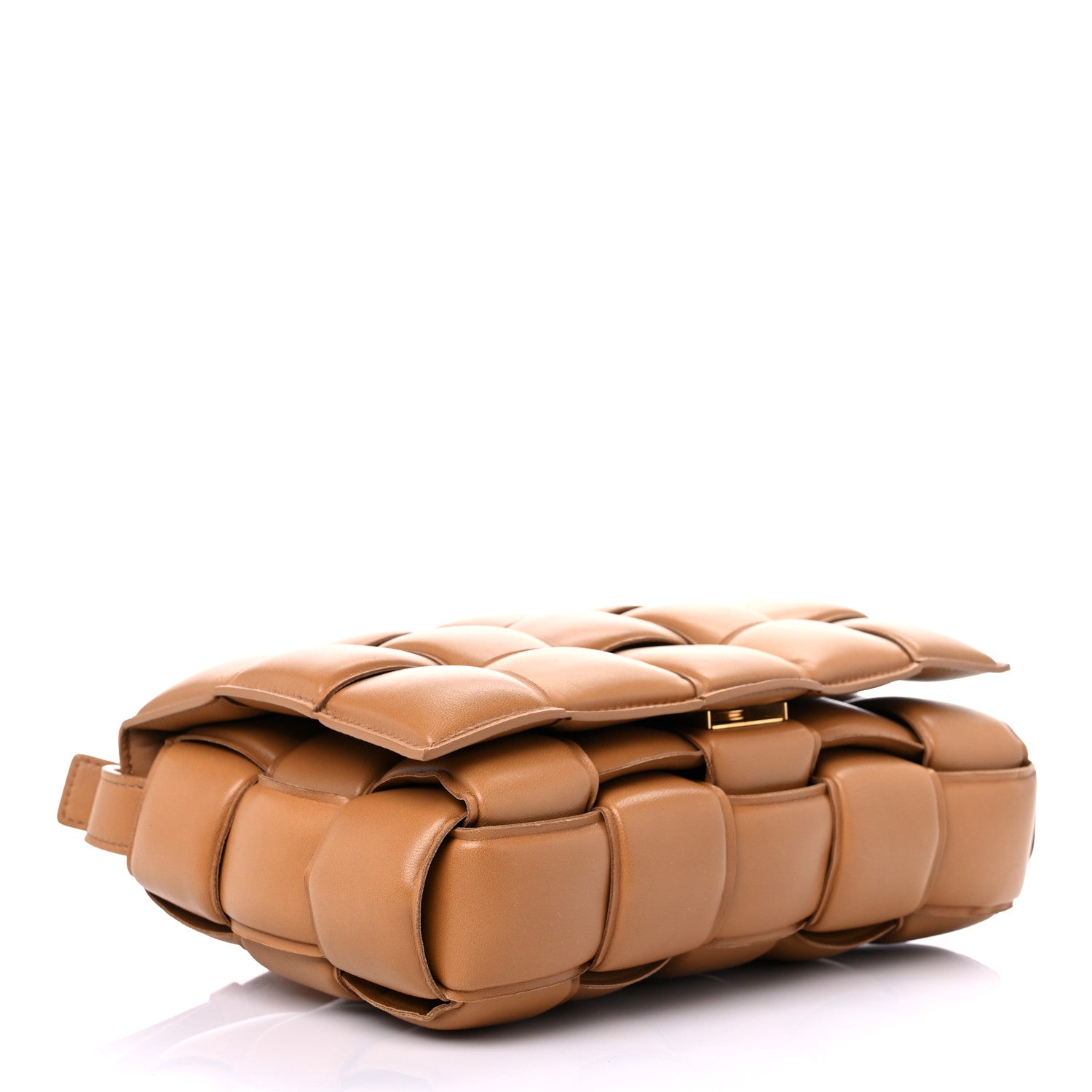 Bottega Veneta Nappa Maxi Intreccio Padded Cassette Crossbody Bag Caramel 4 of 7