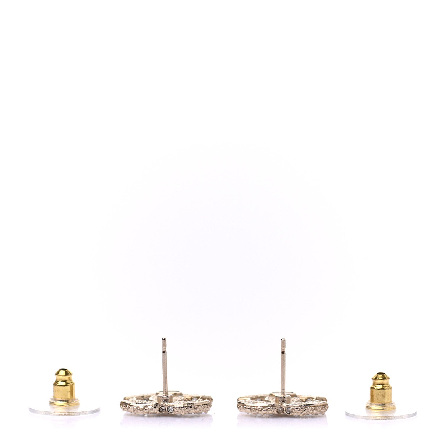 Chanel Pearl CC Earrings Gold 3 of 4