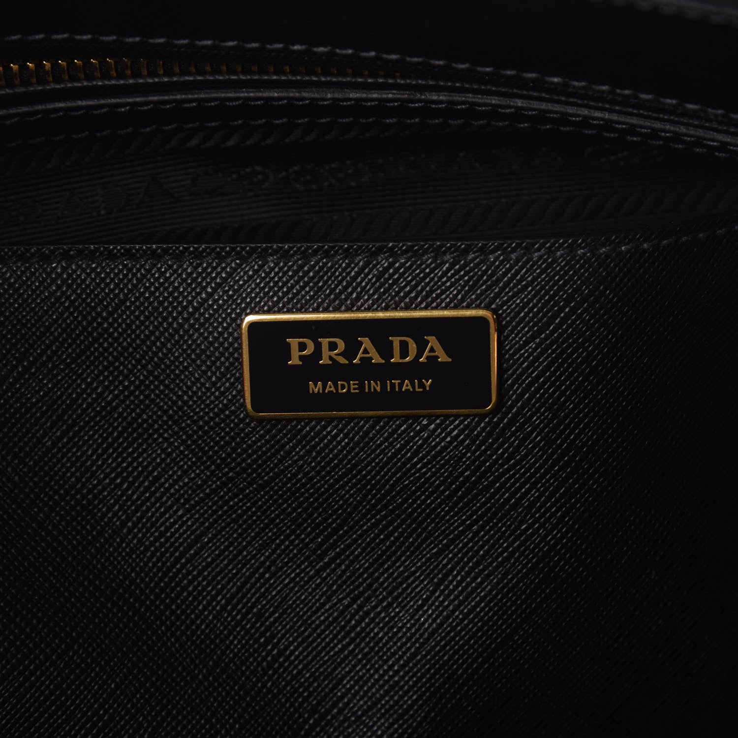 Prada Saffiano Medium Galleria Double Zip Tote Black 7 of 9