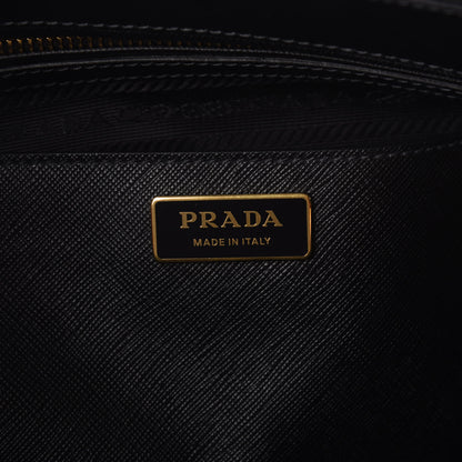 Prada Saffiano Medium Galleria Double Zip Tote Black 7 of 9
