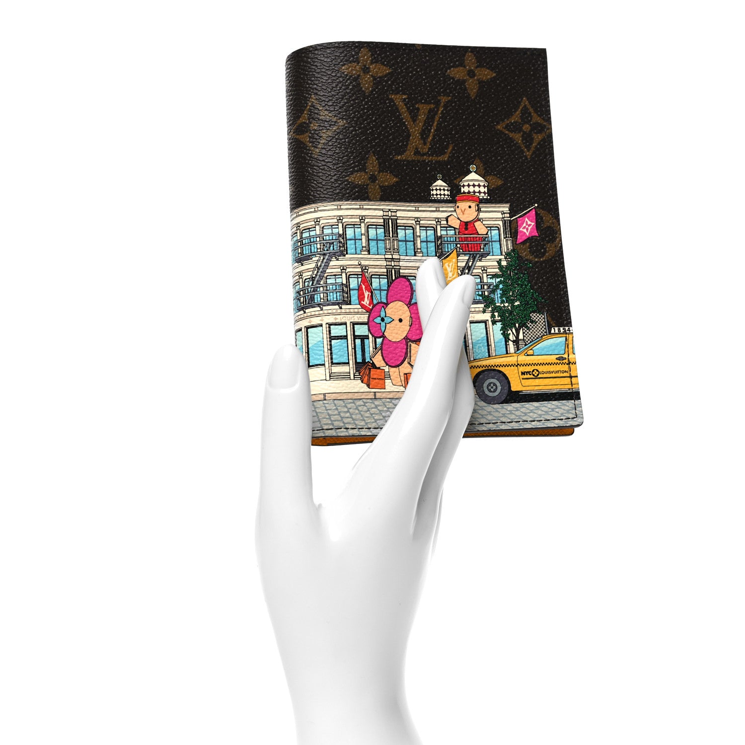 Louis Vuitton Monogram 2022 Christmas Animation New York Soho Passport Cover Yellow 2 of 7