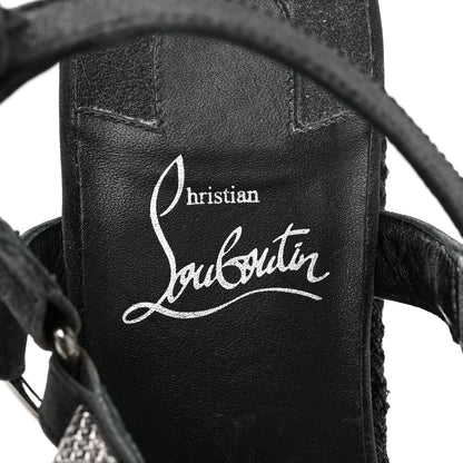Christian Louboutin Nappa Mica Pyraclou 60 Platform Sandals 37 Version Black 7 of 14