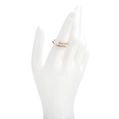 Cartier 18K Pink Gold Diamond Juste Un Clou Ring 55 7.25 2 of 6