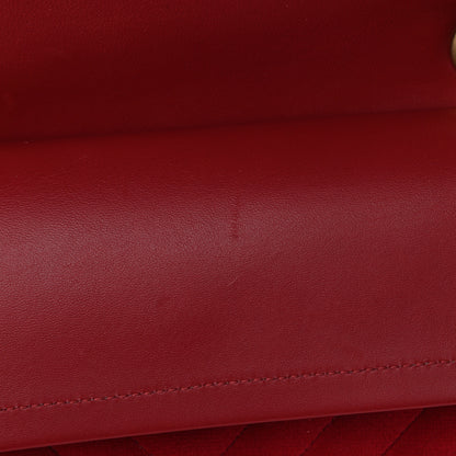 Chanel Velvet Chevron Quilted 2.55 Reissue 225 Flap Red 12 of 13