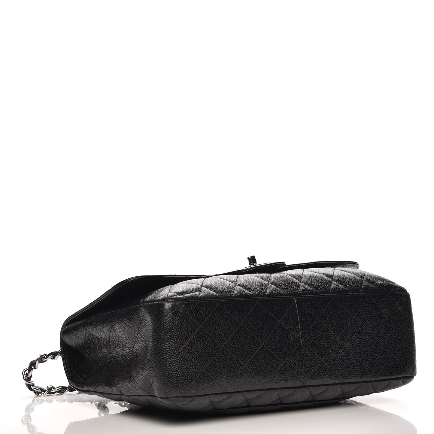 Caviar Quilted Jumbo Single Flap Black