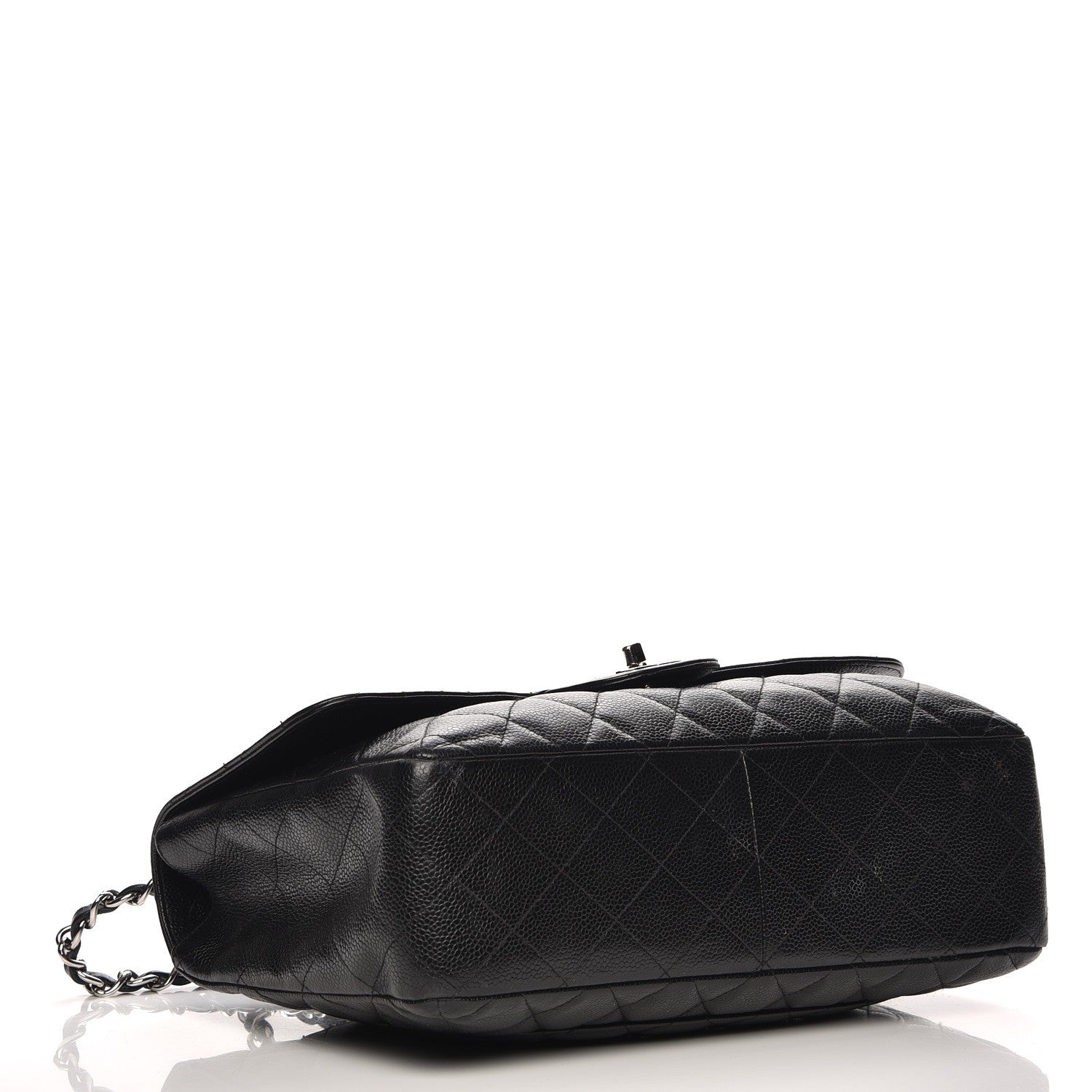 Chanel Caviar Quilted Jumbo Single Flap Black 4 of 11