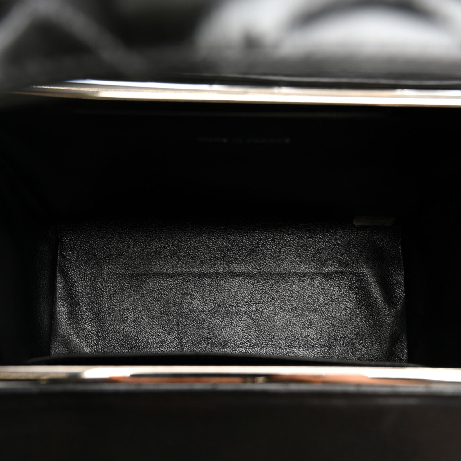 Chanel Patent Quilted Vanity Clutch Black 5 of 11