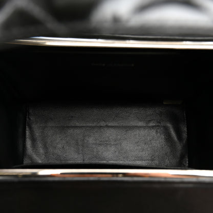Chanel Patent Quilted Vanity Clutch Black 5 of 11