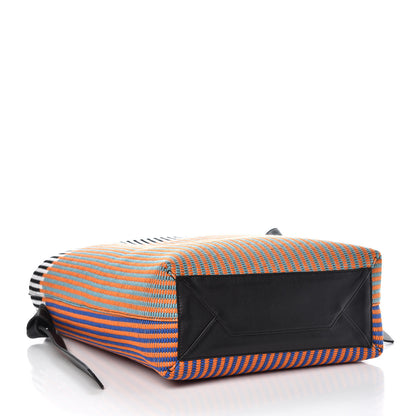Celine Woven Canvas Small Twisted Cabas Multicolor 5 of 7