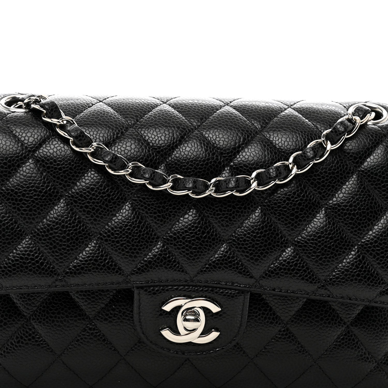 Chanel Caviar Quilted Medium Double Flap Black 5 of 11