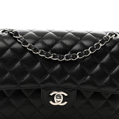 Chanel Caviar Quilted Medium Double Flap Black 5 of 11