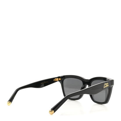 Louis Vuitton LV Script Square Sunglasses Z2970W Black 4 of 7
