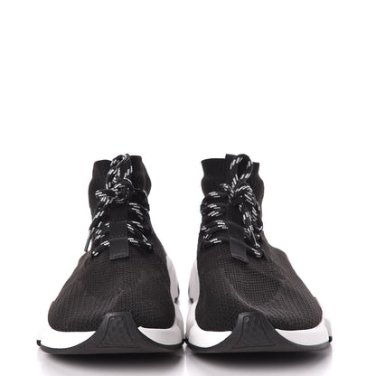 Balenciaga Knit Womens Speed Lace Up Sneakers 42 Black 2 of 10