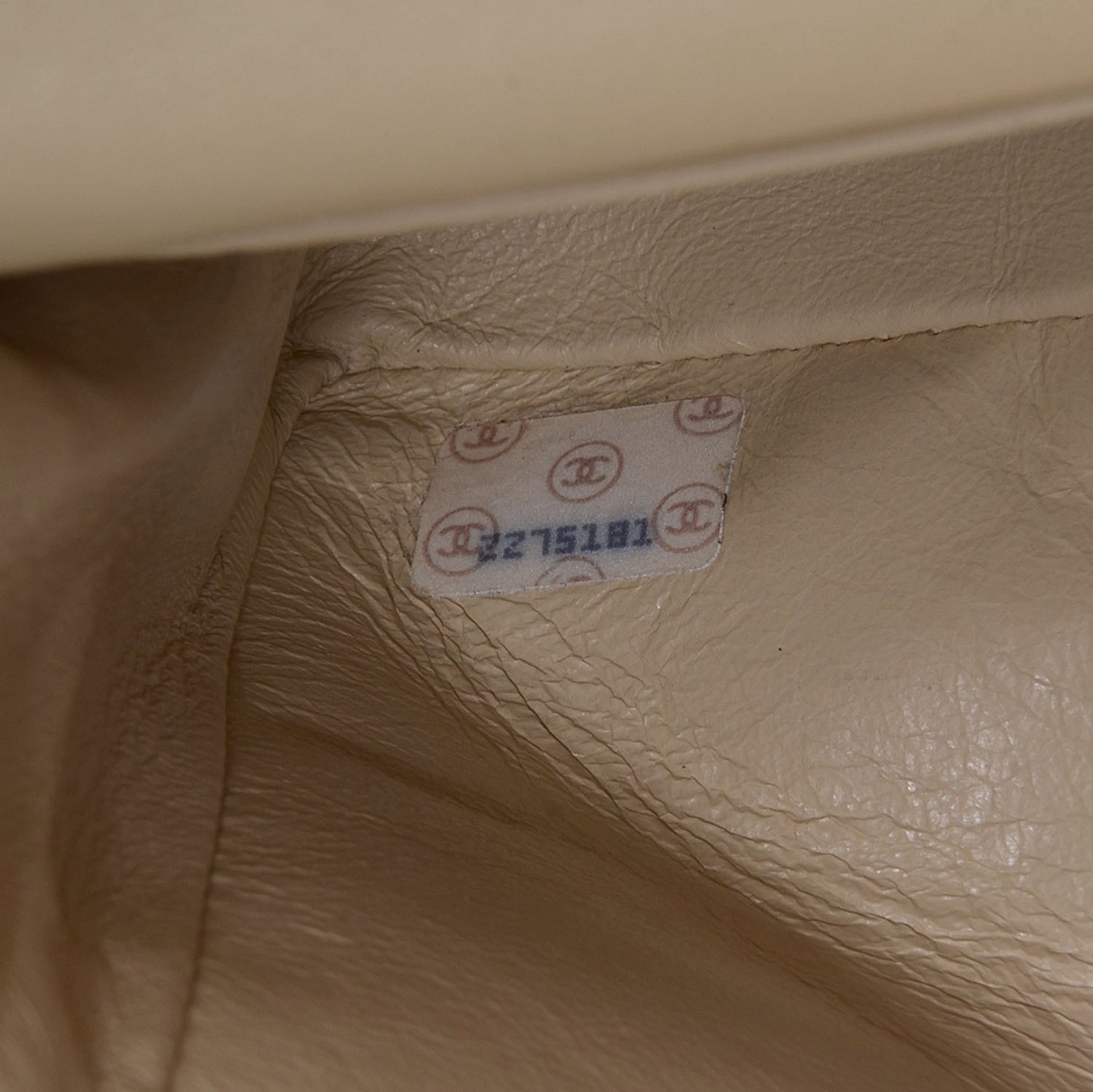 Lambskin Medium Double Flap Light Beige