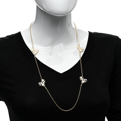 Roberto Coin 18K Yellow Gold Enamel Bollicine Heart Station Necklace 2 of 4