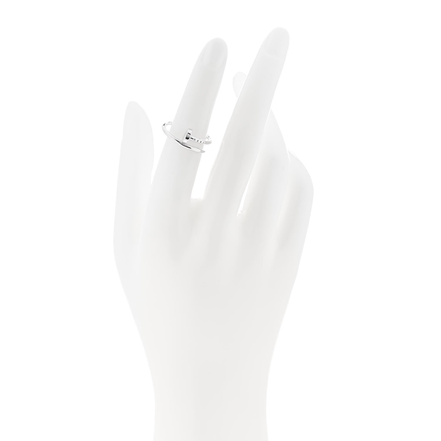 Cartier 18K White Gold Small Juste Un Clou Ring 50 5.25 2 of 4