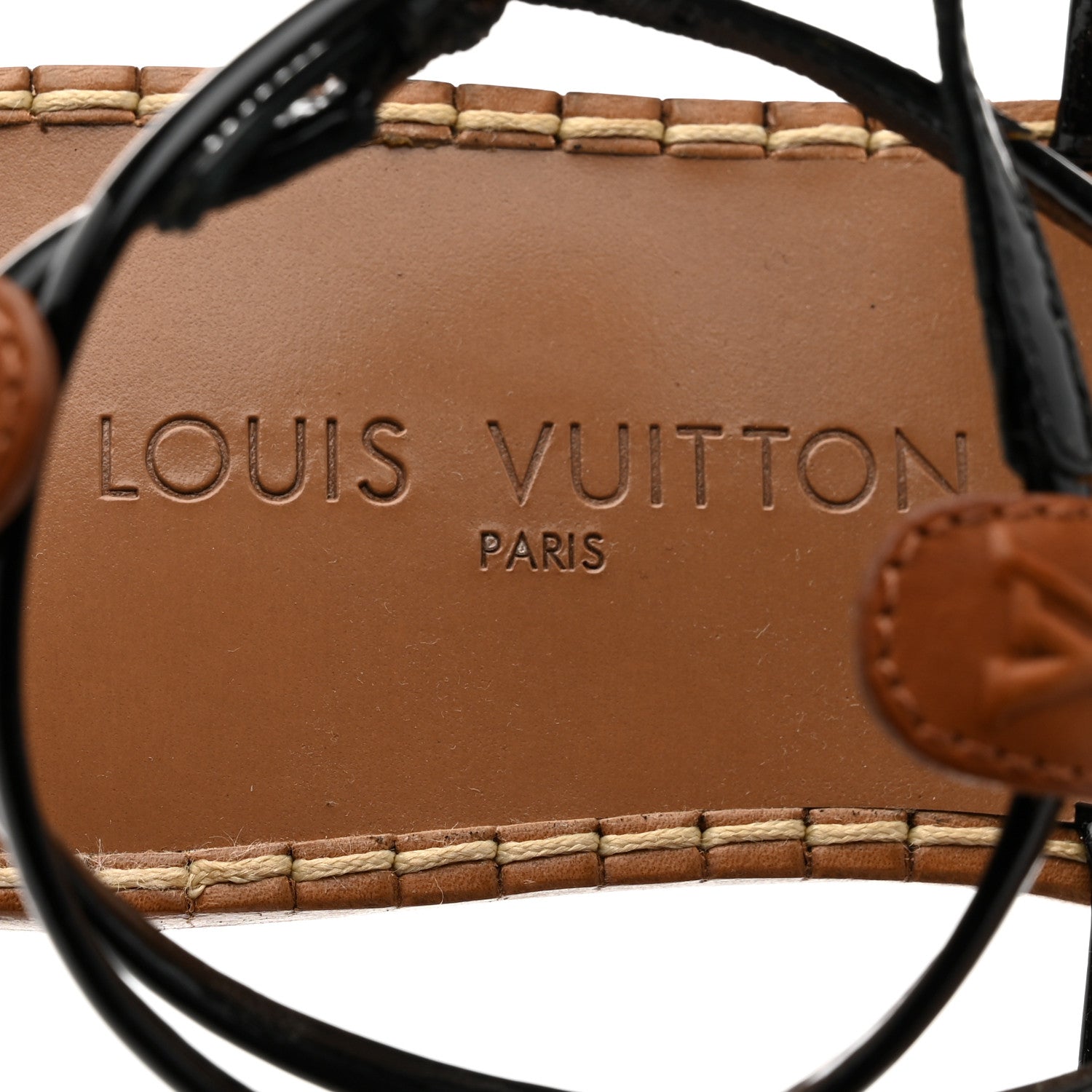 Louis Vuitton Calfskin Key West Sandals 38 Brown 6 of 9