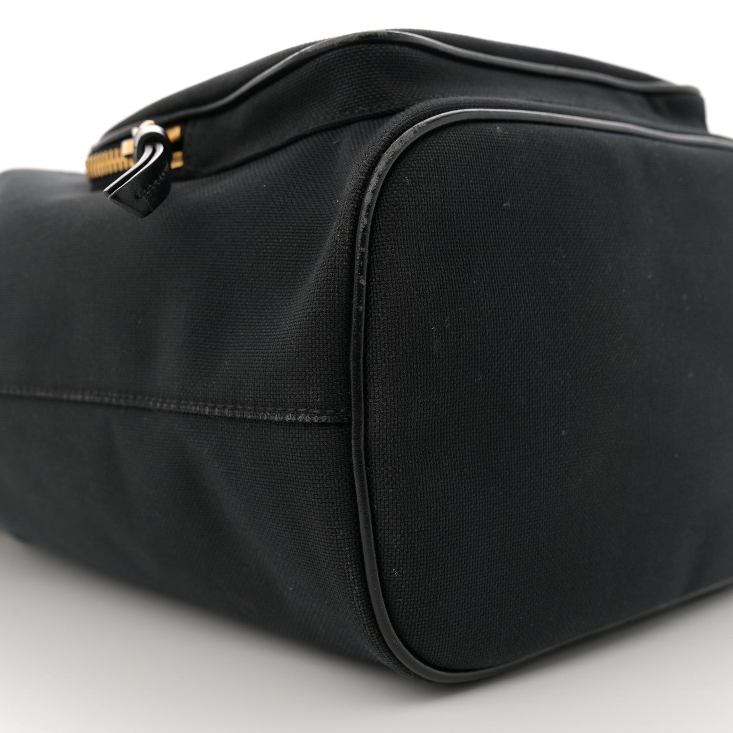 Prada Jacquard Logo Mini Bucket Crossbody Bag Black 9 of 11