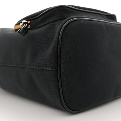 Prada Jacquard Logo Mini Bucket Crossbody Bag Black 9 of 11