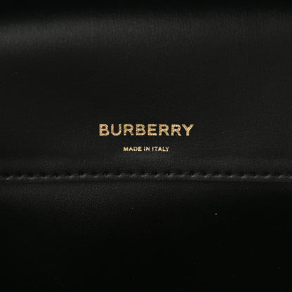 Burberry E-canvas Monogram Stripe Medium Cube Bowling Bag Bridle Brown 7 of 11